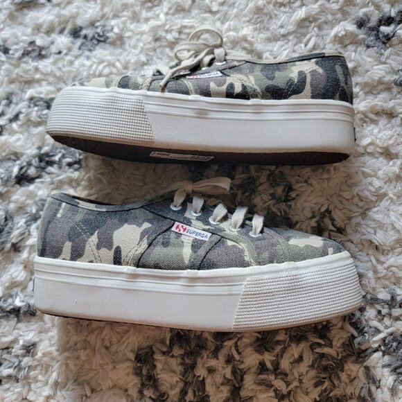 Camo platform sneakers - SUPERGA - Picture 3 of 7